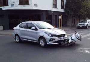 choque en la esquina de lavalle y moreno