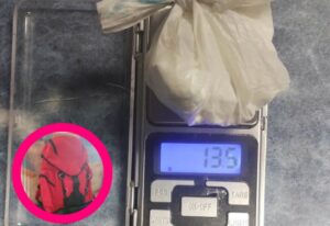 mochila encontrada con cocaína