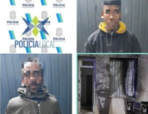 delincuentes arrestados por robar caños de gas