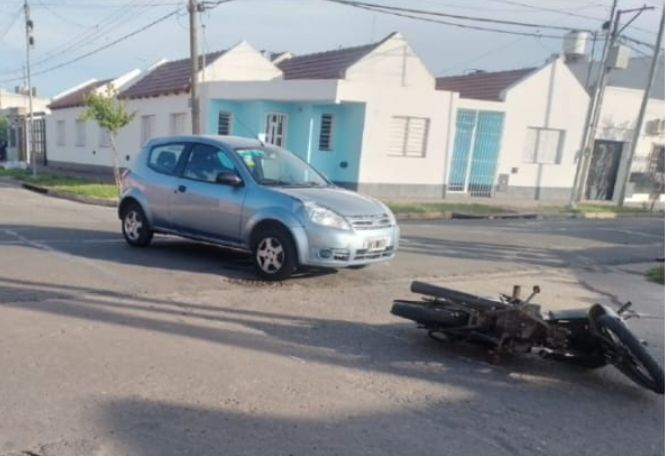 choque a motociclista