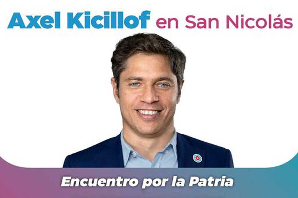 el gobernador de la provincia de buenos aire visita san nicolás