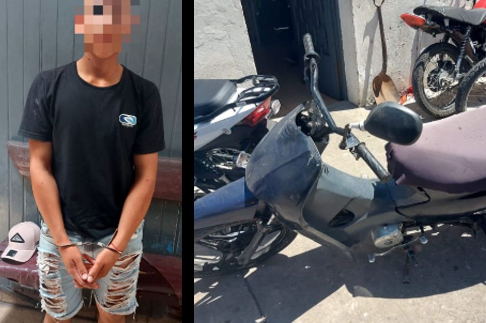 moto recuperada por la policía local san nicolás