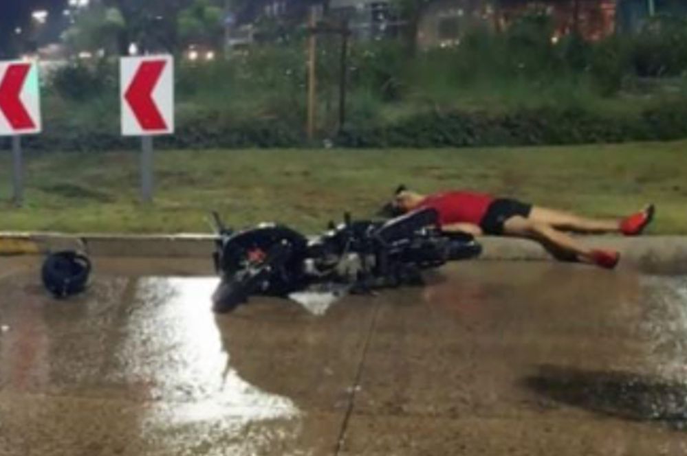 accidente fatal en moto