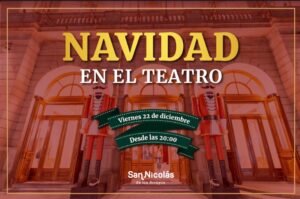 cartelera de navidad en el teatro municipal