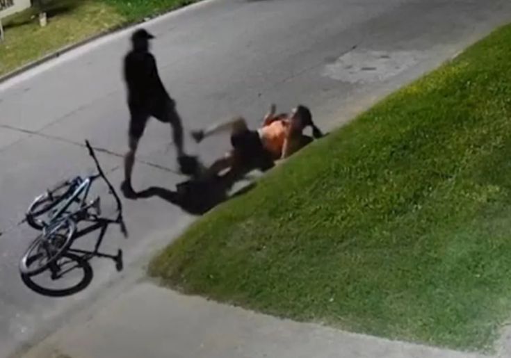 violento robo de bicicleta