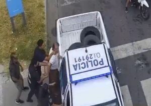 pelea callejera en san nicolas