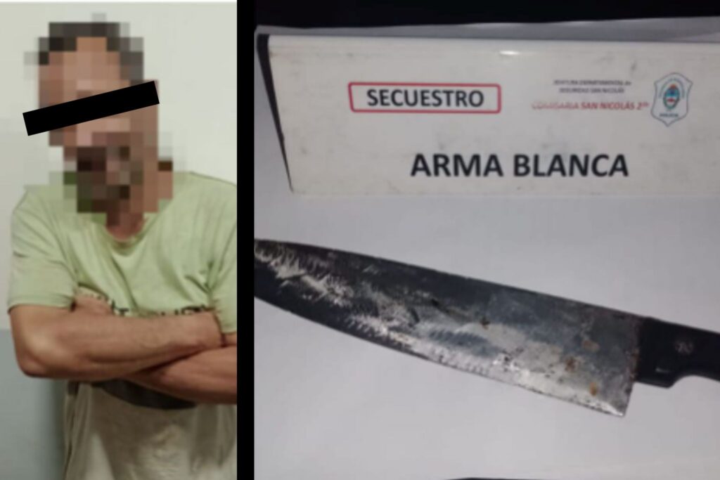 detenido por amenazar a su inquilino con una cuchilla