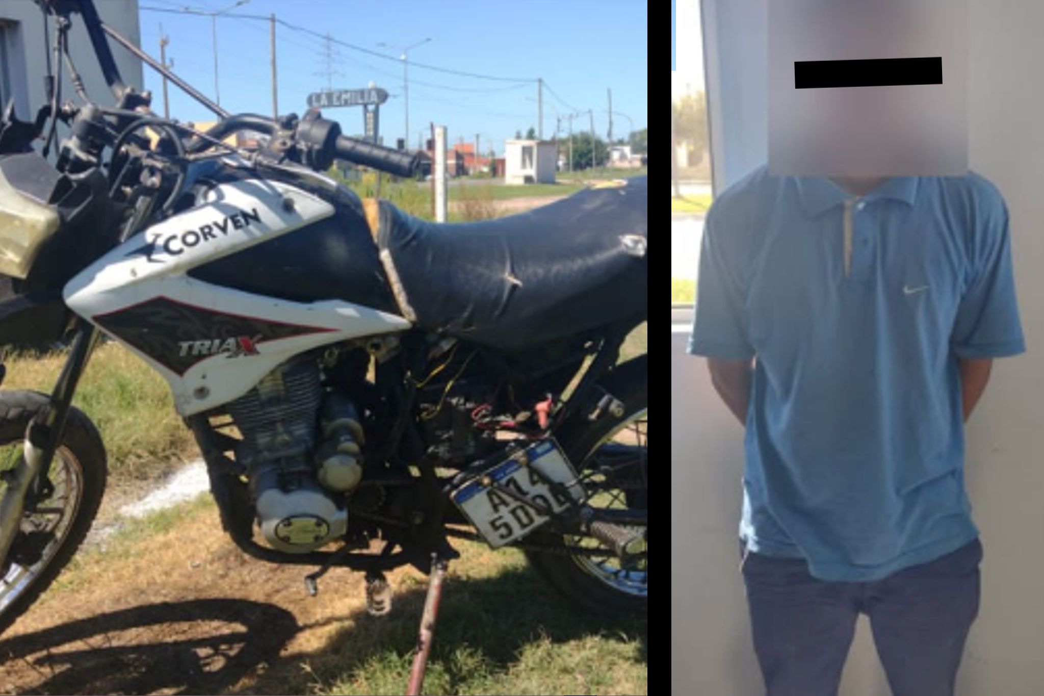 detenido por circular con un moto robada en la emilia