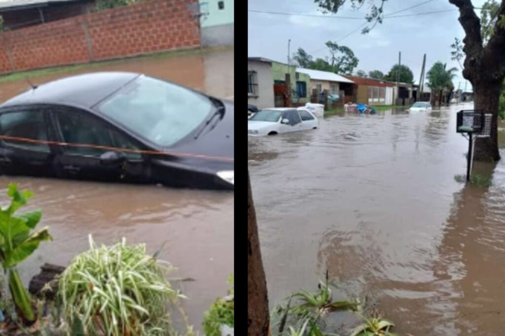 inundación barrio 9 de julio san nicolas