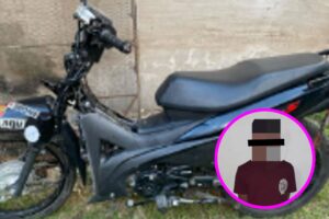 moto robada recuperada en san nicolas