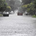 inundación por el temporal en san nicolas