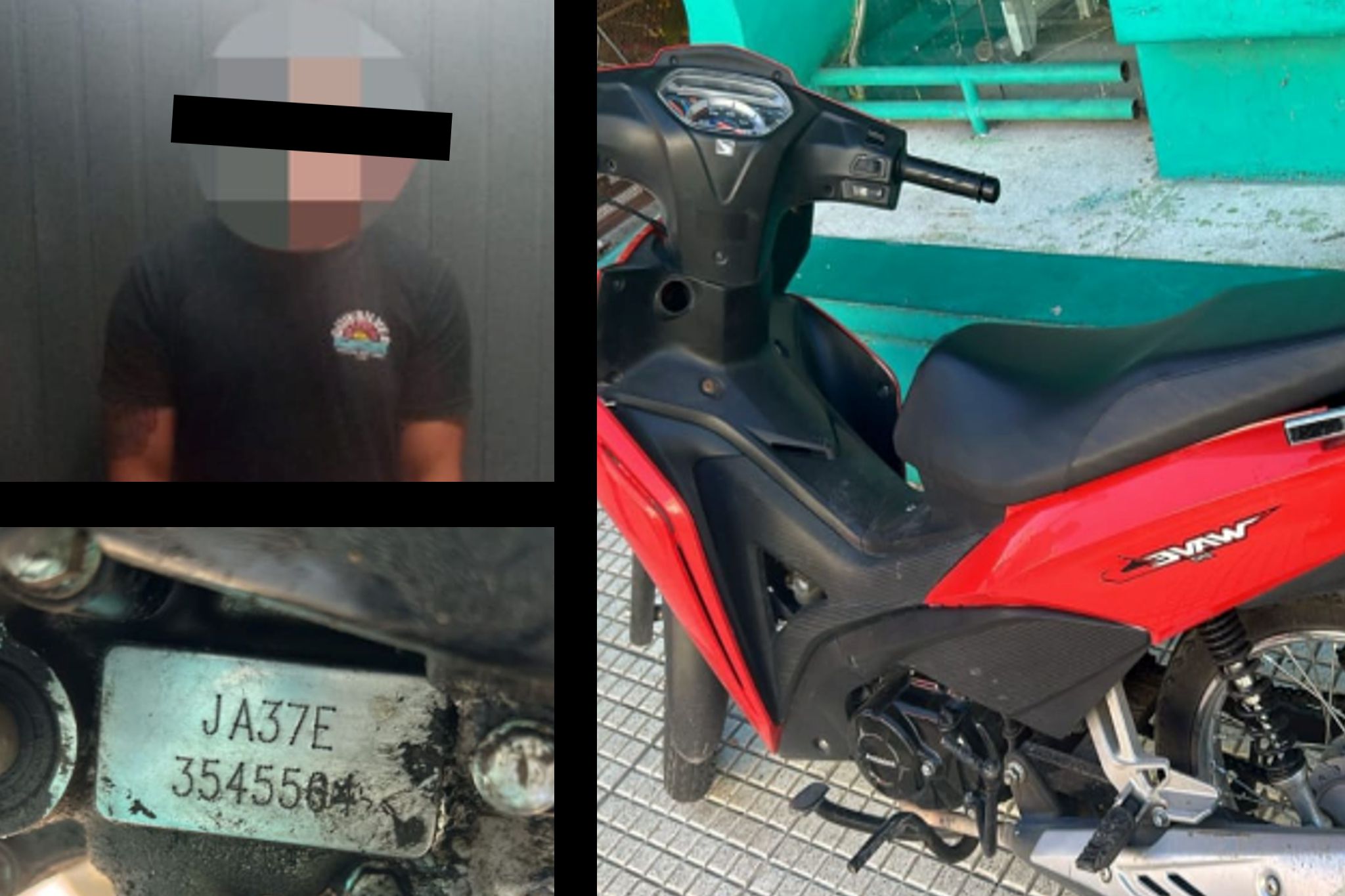 moto robada en villa gobernador galvez