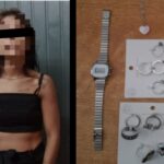 mujer detenida por robar joyería en el local de todo moda de san nicolas