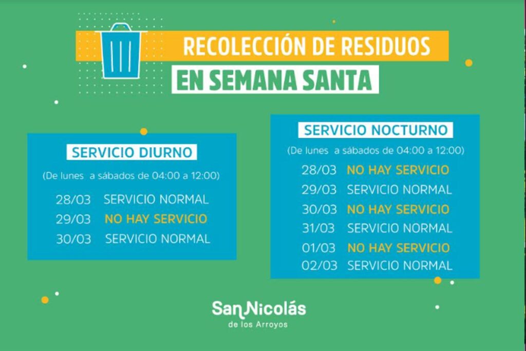 cambios en la recolección de residuos en san nicolas