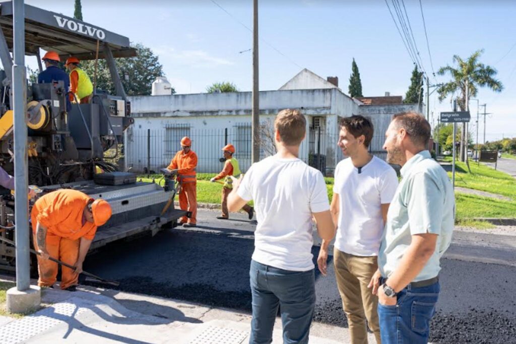 pavimentación de las calles en san nicolas