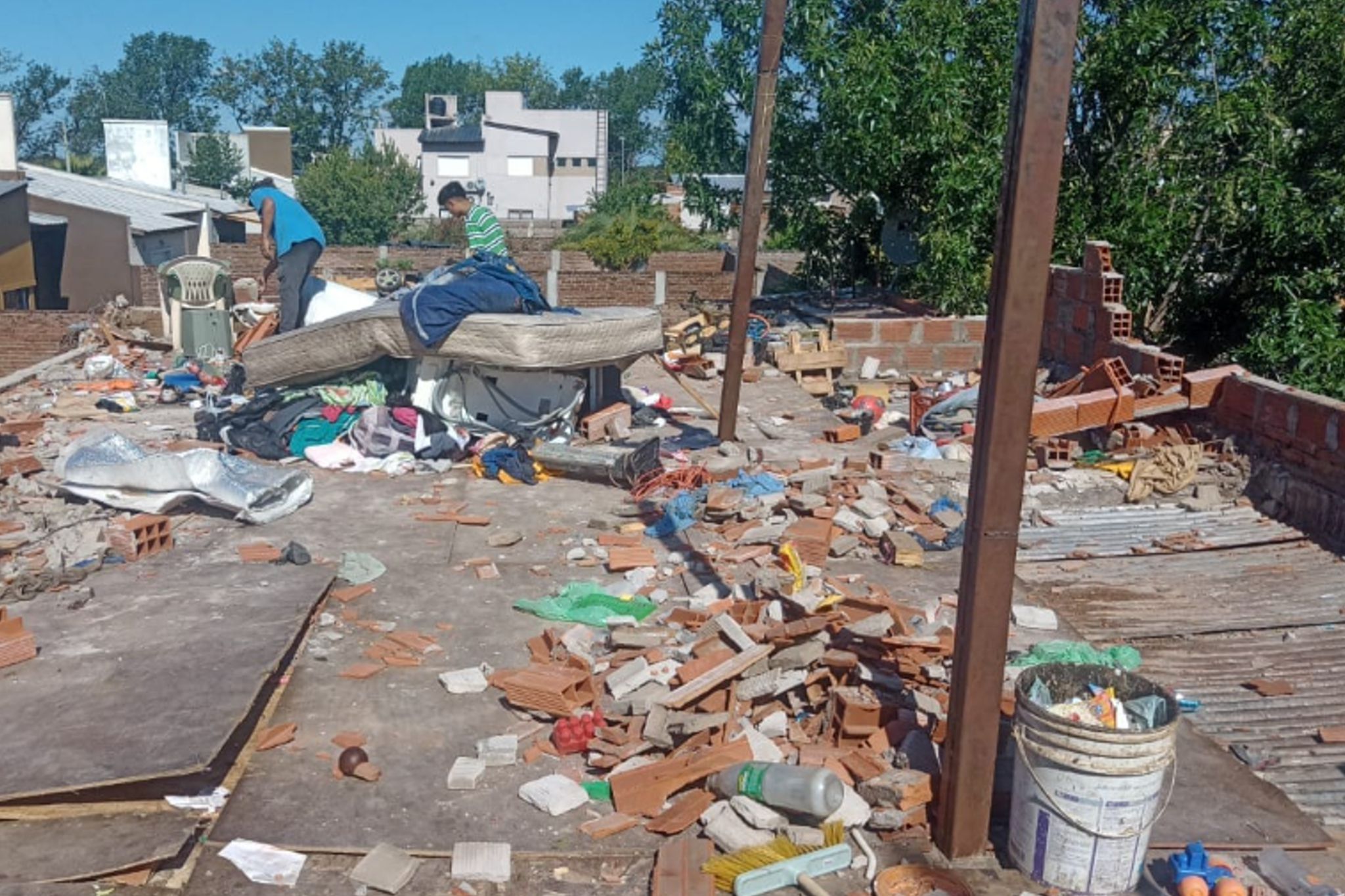 casas destruidas por el temporal de san nicolas
