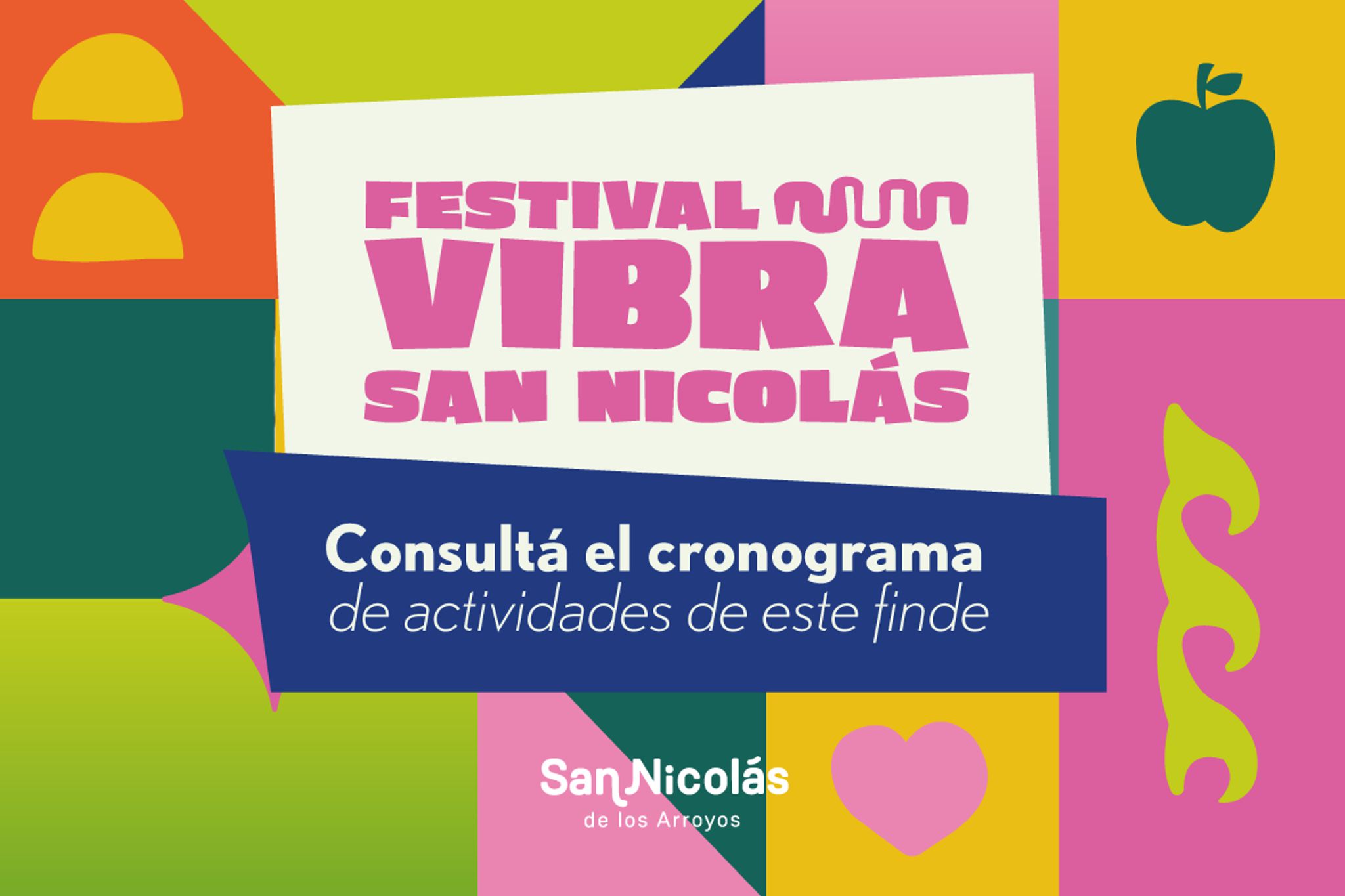 cronograma de actividades del festival vibra de san nicolas