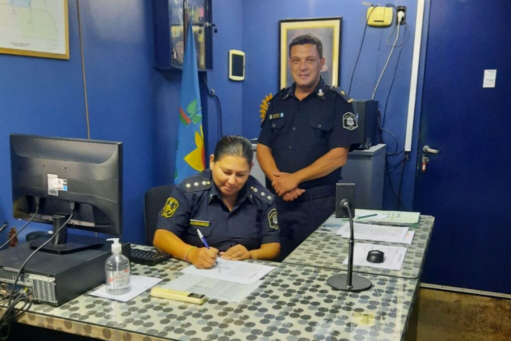 soledad andrina sub jefa de la policía local de san nicolas