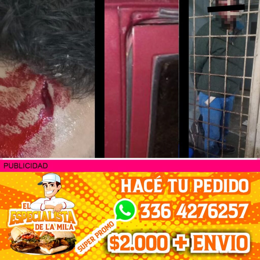 detenido por agredir a un policía local de san nicolas