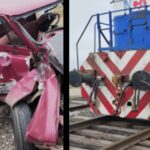 camioneta arrollada por un tren en san nicolas