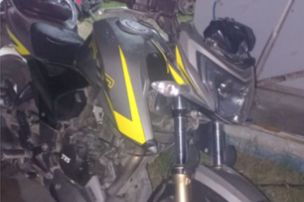 secuestro de moto robada en san nicolas