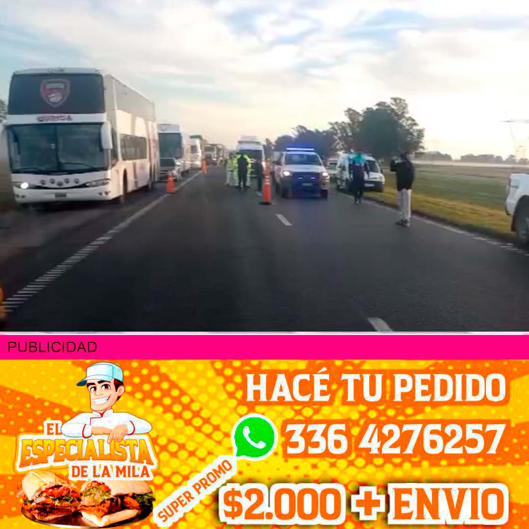 accidente fatal en la ruta 9 a la altura de san nicolas