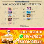 cartelera de vacaciones de invierno del teatro municipal de san Nicolás