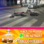 choque entre dos motos en san nicolas