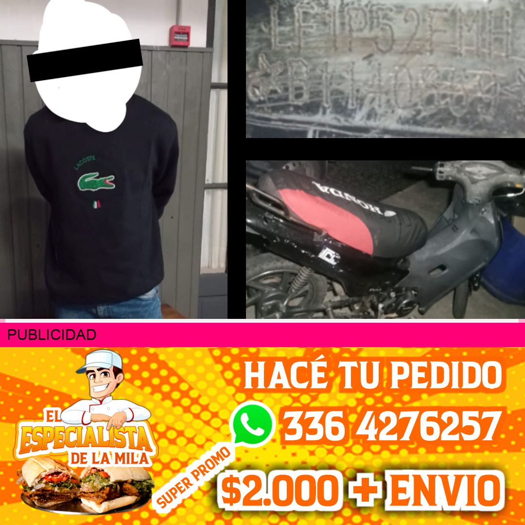 moto con numeración adulterada