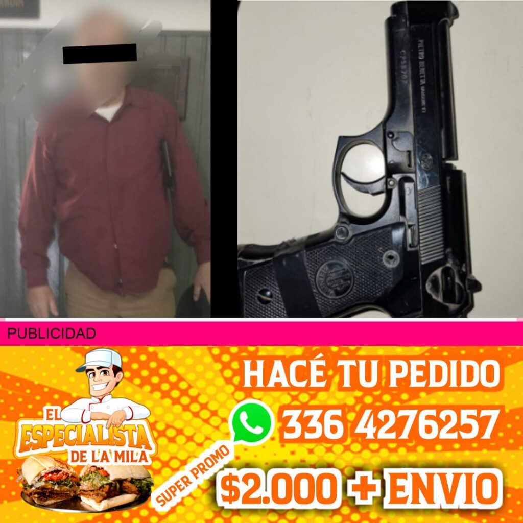 amenazas con arma de fuego en san Nicolás