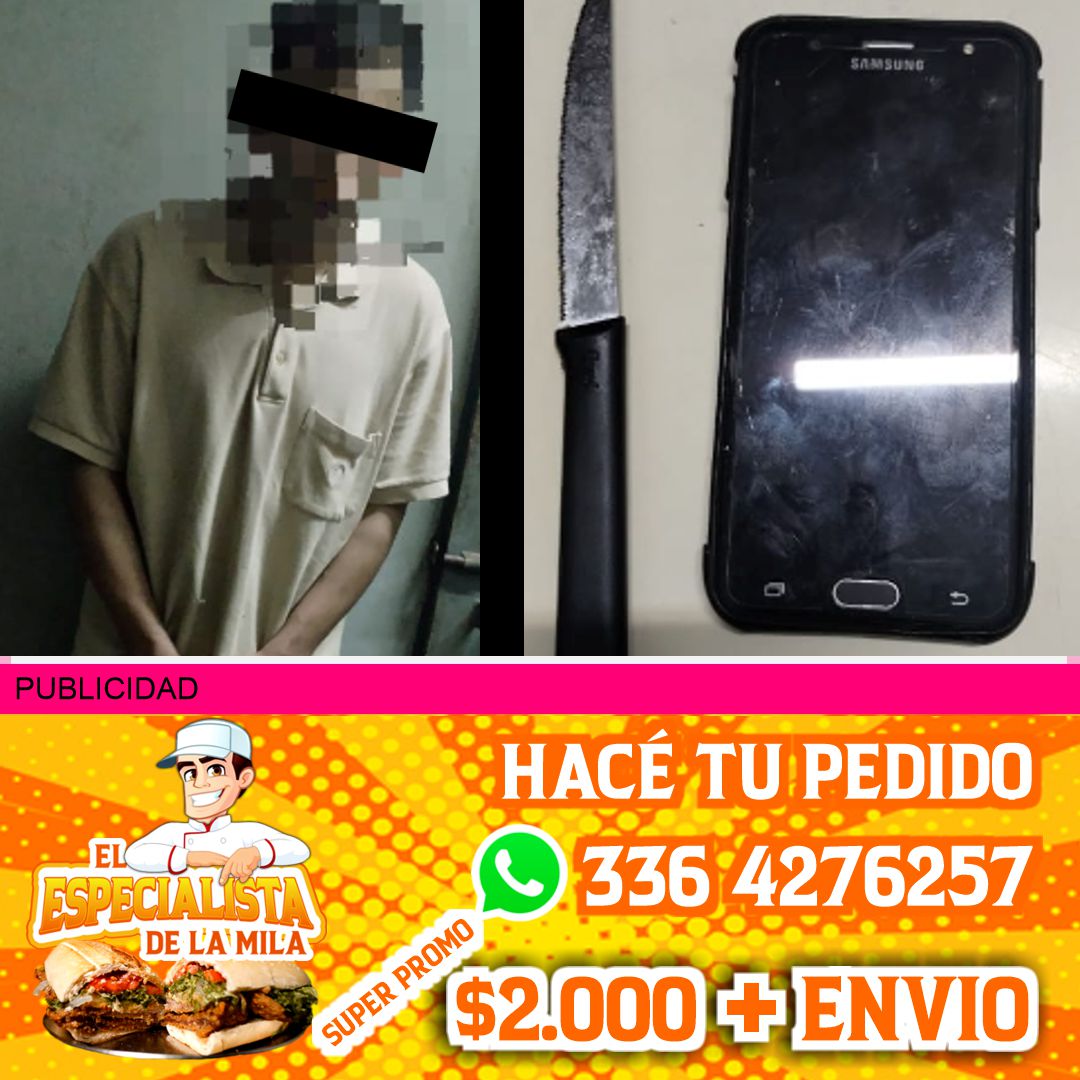 apuñalo a un menor para robarle un celular en san nicolas