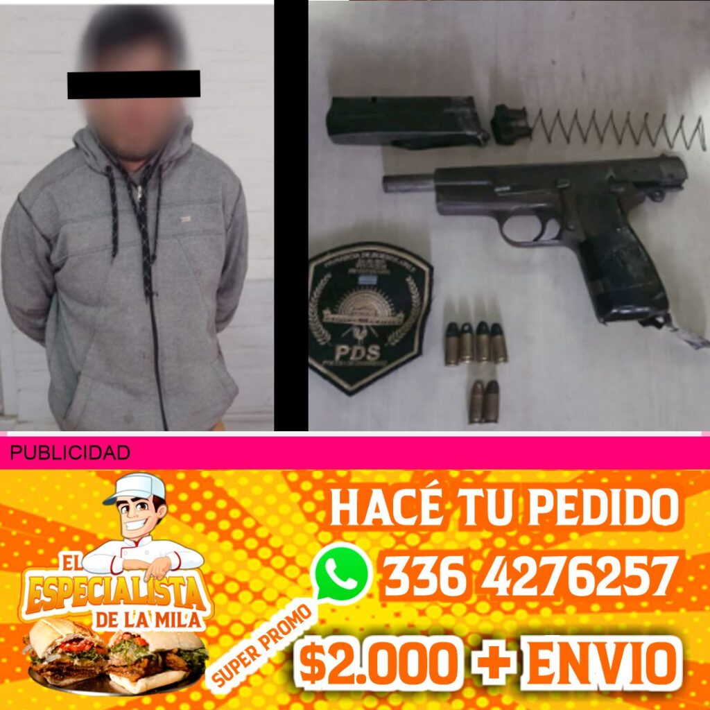 secuestran una arma para atravesar chalecos en san Nicolás