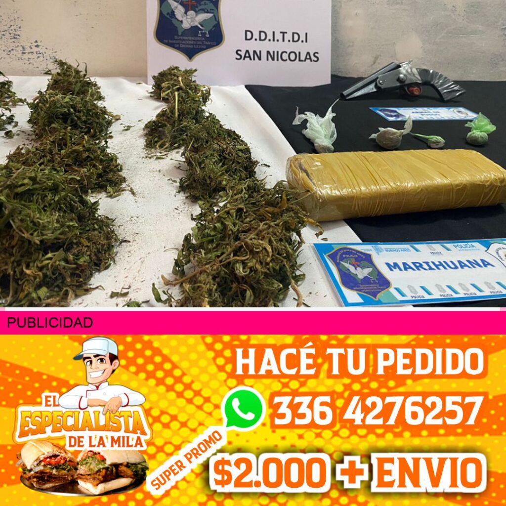 allanamientos positivos por venta de droga en san nicolas