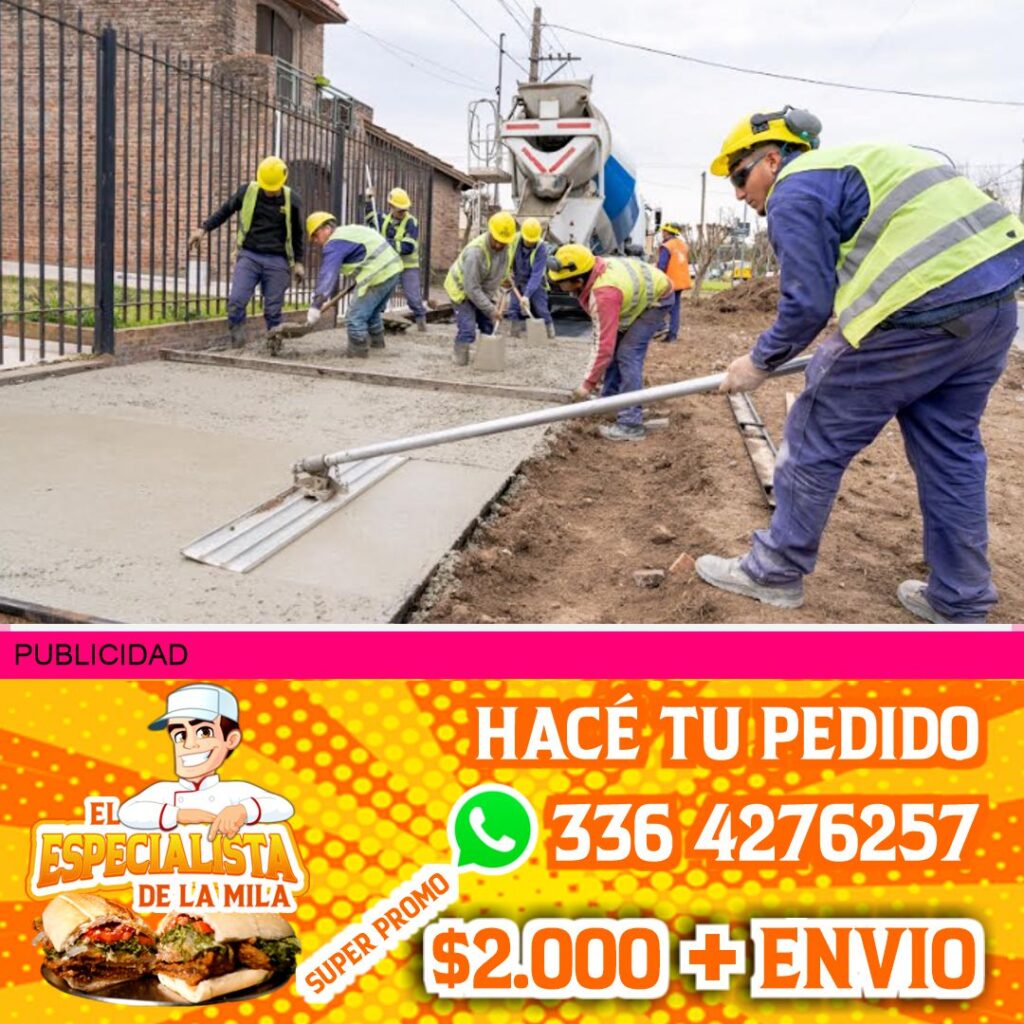 TRABAJOS SOBRE LA AVENIDA ILLIA DE SAN NICOLAS