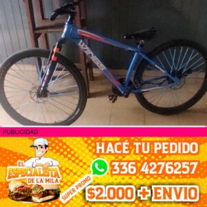 bicicleta secuestrada en san nicolas