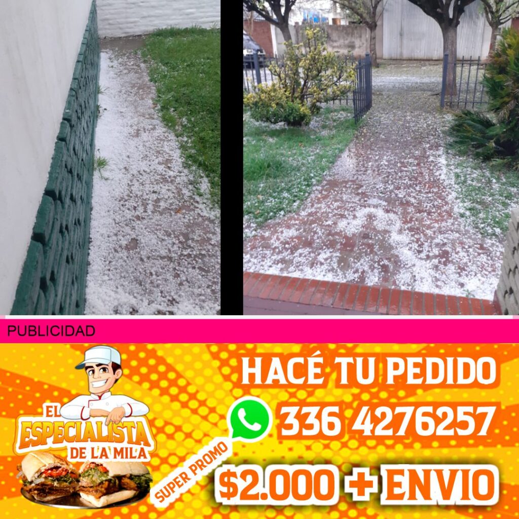 caída de granizo en conesa