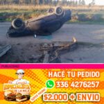 vuelco de vehículo en ramallo