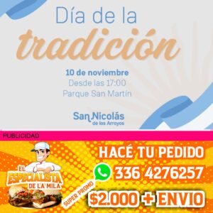 celebración del día de la tradición en san Nicolás