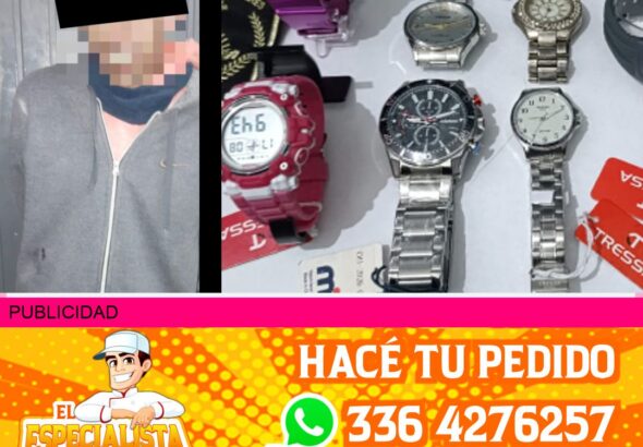 robo en una joyería en san Nicolás