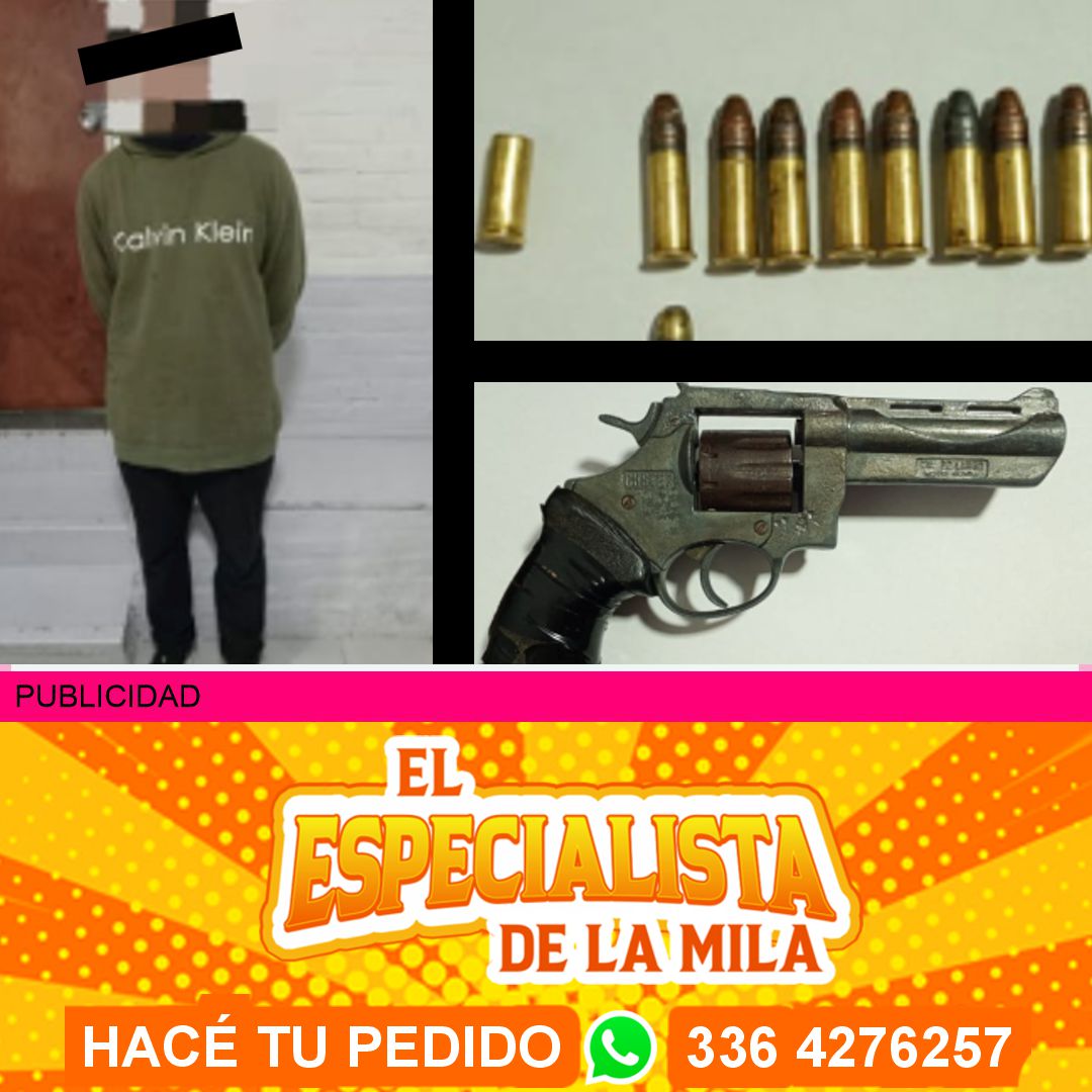 persecución y detención con arma de fuego