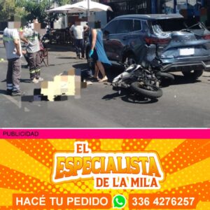 accidente fatal en San Nicolás AXEL TOBÍAS LISSARD RUBIOLA falleció