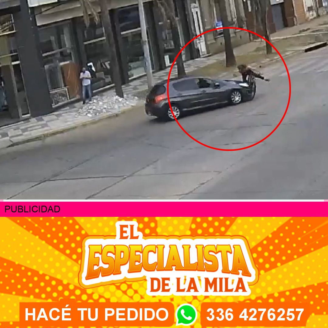 choque a ciclista en san Nicolás