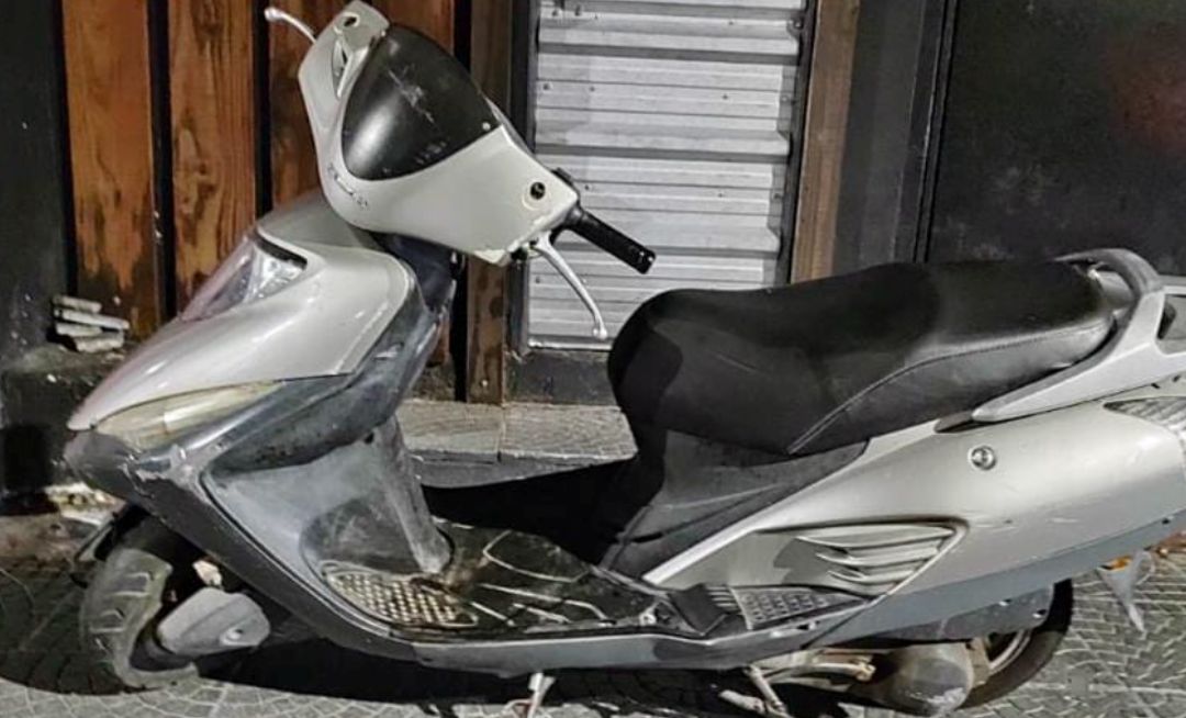 moto robada abandonada en san Nicolás