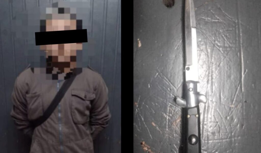 detenido con una navaja en san Nicolás
