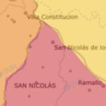 El Servicio Meteorológico Nacional emitió una alerta roja por lluvias intensas y tormentas fuertes que afectarán a San Nicolás y la región durante la noche de este sábado 17 y la madrugada del domingo 18 de mayo.