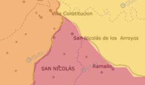 El Servicio Meteorológico Nacional emitió una alerta roja por lluvias intensas y tormentas fuertes que afectarán a San Nicolás y la región durante la noche de este sábado 17 y la madrugada del domingo 18 de mayo.