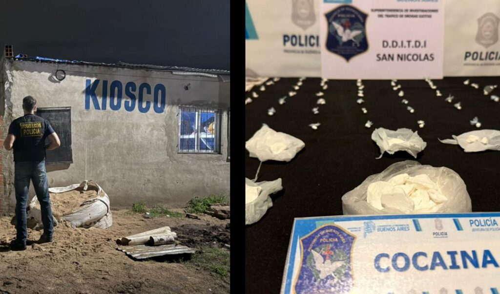 Nuevamente, efectivos de la Delegación Departamental de Investigaciones del Tráfico de Drogas Ilícitas de San Nicolás, en conjunto con la UFI Nº 1, lograron desbaratar una banda dedicada a la comercialización de estupefacientes que operaba en el barrio Las Mellizas bajo la fachada de un kiosco. En los allanamientos también participaron efectivos de la Unidad Táctica de Operaciones Inmediatas (UTOI), brindando apoyo operativo.