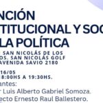 La Escuela de Formación, Debate y Análisis Político (EFDAP) invita a toda la comunidad a participar de la primera charla sobre "La Función Institucional y Social de la Política". El evento se llevará a cabo en las instalaciones del Golf Club San Nicolás, ubicado en Avenida Savio 2180, el próximo viernes 16 de marzo a las 19:30 horas.