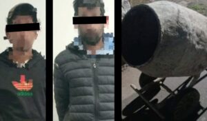 Dos sujetos fueron detenidos por personal del Comando de Patrullas de San Nicolás, cuando fueron interceptados trasladando una máquina hormigonera cuya procedencia no pudieron justificar.