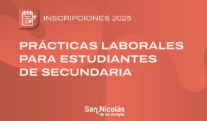 Desde hoy, se encuentran abiertas las inscripciones para una nueva edición del programa de prácticas laborales organizado por la Municipalidad de San Nicolás en conjunto con la Federación de Comercio e Industria. La iniciativa está destinada a estudiantes del último año de escuelas secundarias, tanto públicas como privadas.